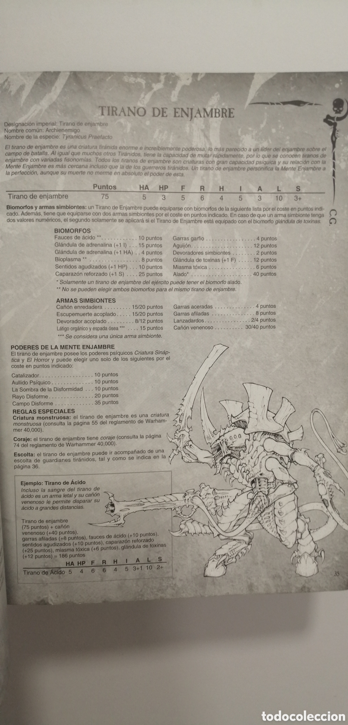 Juegos antiguos: Warhammer 40.000 Codex Tiranidos - Foto 12