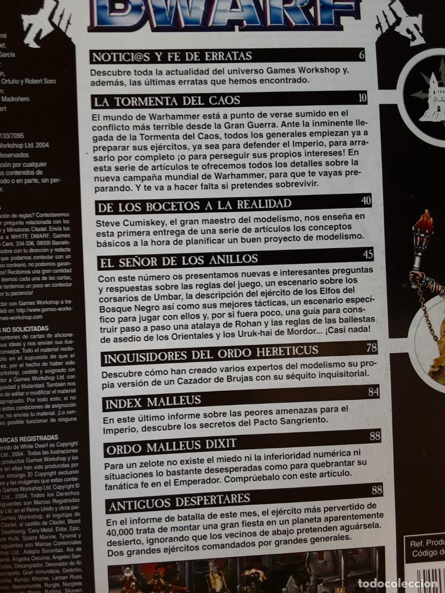 Juegos antiguos: WHITE DWARF NUMERO 109 MAYO 2004 GAMES WORKSHOP - Foto 3