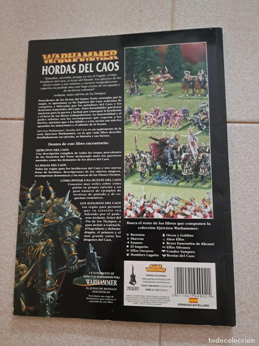 Juegos antiguos: WARHAMMER - HORDAS DEL CAOS - GAMES WORKSHOP - Foto 2