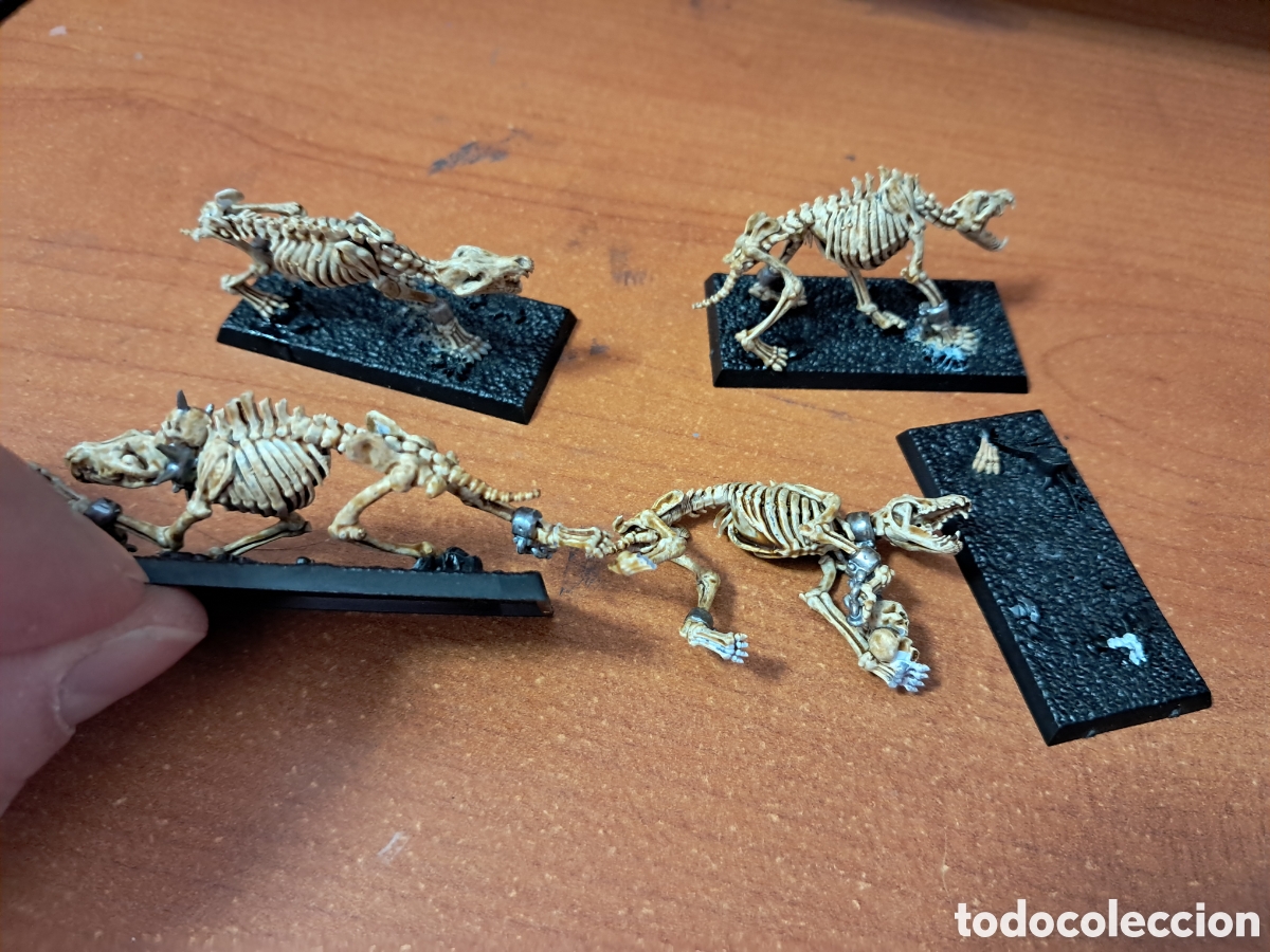 Juegos antiguos: Lobos esquel&eacute;ticos Warhammer Oldworld - Foto 1