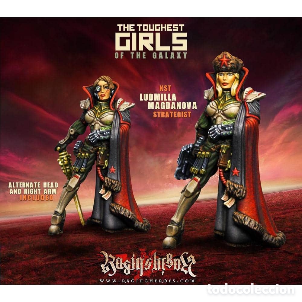 Juegos Antiguos: Miniatura Raging Heroes KST Ludmilla Strategist