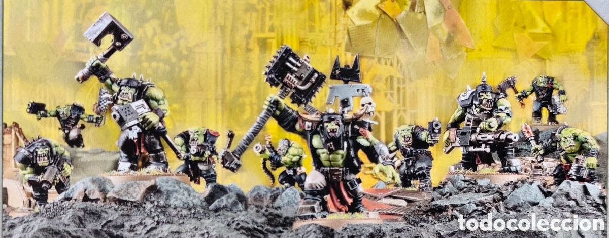 Juegos Antiguos: 10 chicoz Orkos Warhammer 40000 Space Orks Combat Patrol