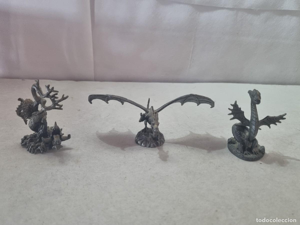 Juegos antiguos: Lote de 3 Dragones tipo Warhammer - Foto 2