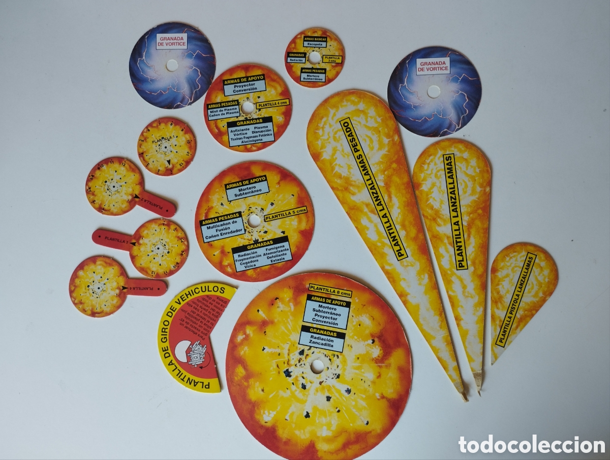 Juegos Antiguos: Plantillas Warhammer 40k 2&ordf; Ed. 1993