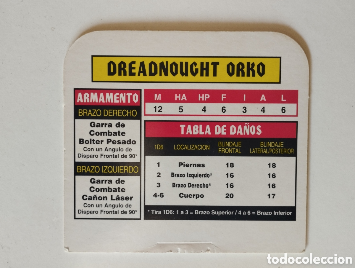 Juegos antiguos: Tarjetas Warhammer 40k 2&ordf; Ed Orkos - Foto 2
