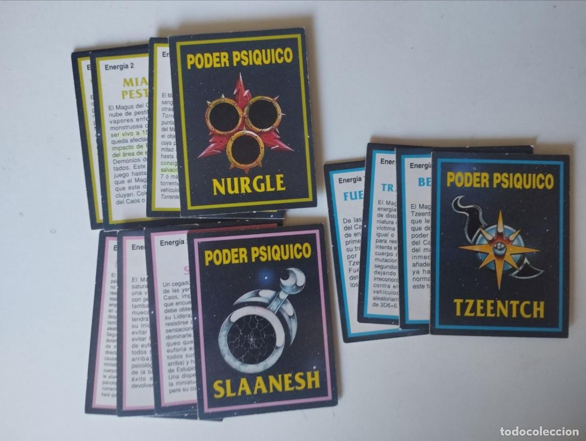 Juegos antiguos: Tarjetas Warhammer 40k Caos 2&ordf; Ed. 1993 - Foto 2