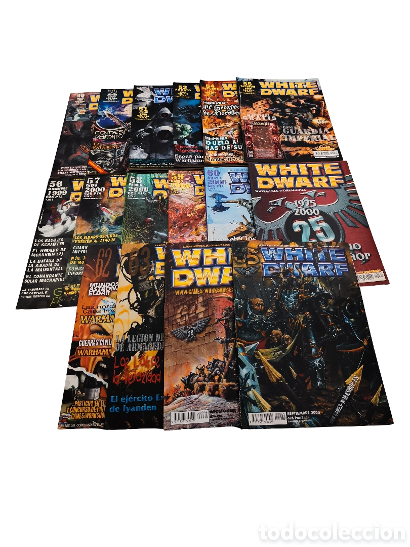 Juegos Antiguos: ​WARHAMMER (1999-2000) Lote 16 Revistas White Dwarf (n&ordm; 48 al 65). Games Workshop. Regalo n&ordm; Extra.