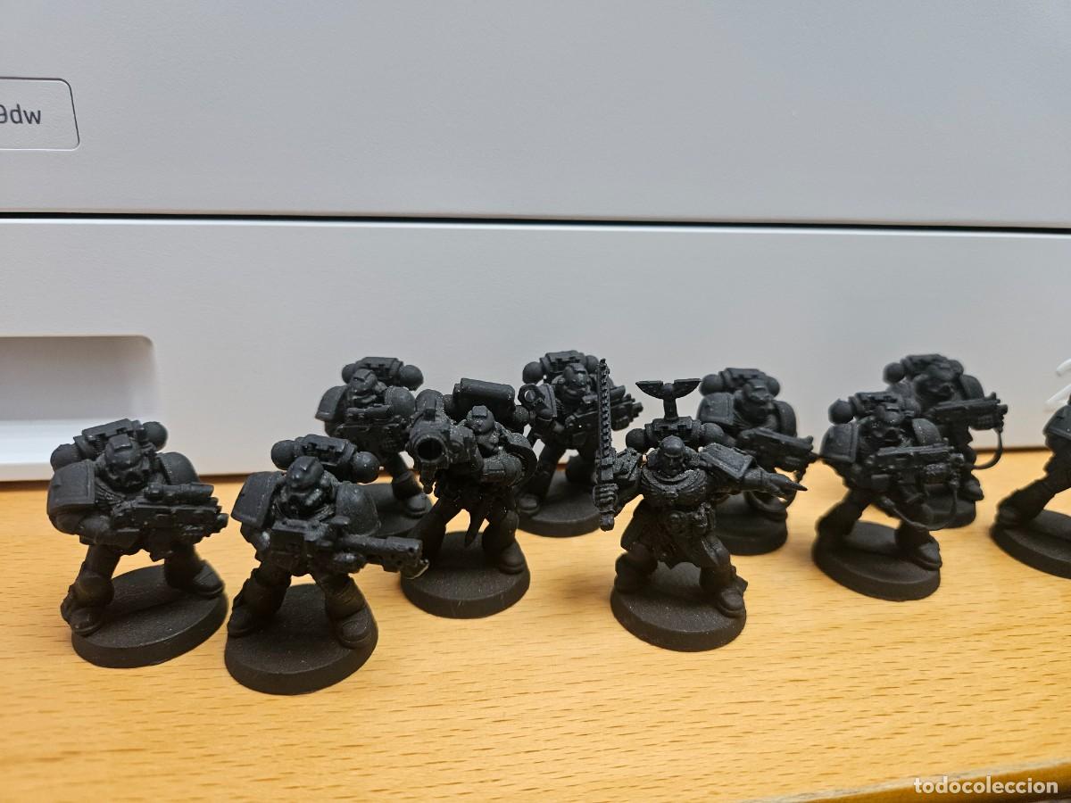 Juegos Antiguos: 10 MARINES ESPACIALES FIRSTBORN + CAPITAN (espada rota) BLACK REACH