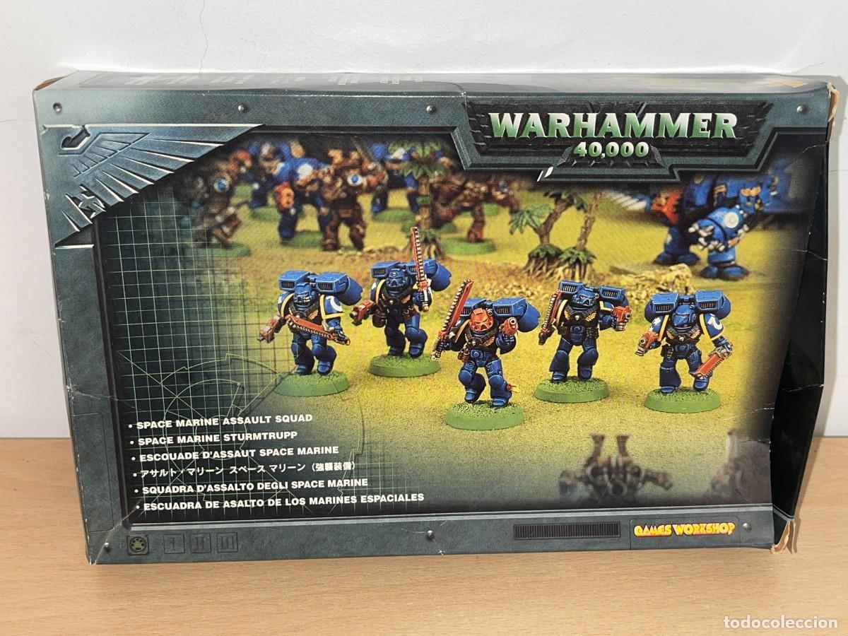 Juegos Antiguos: Warhammer 40.000 Escuadra de Asalto Marines Espaciales 40K Games Workshop Citadel 375573 INCOMPLETA!