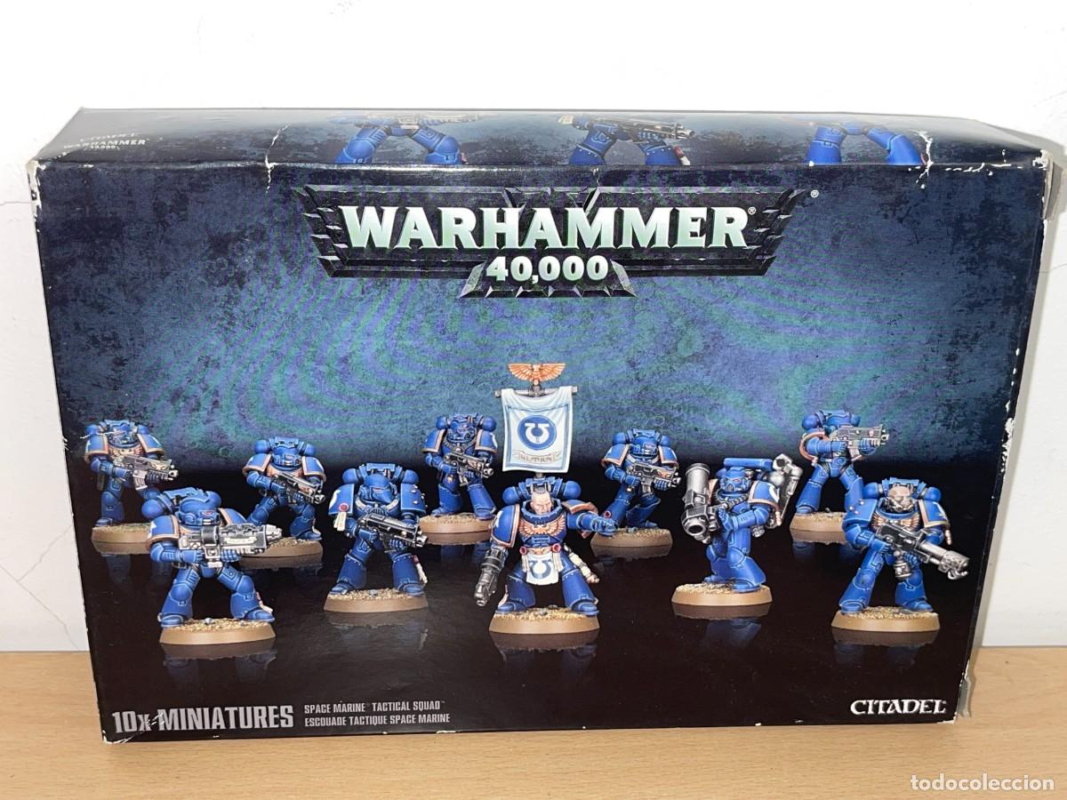 Juegos Antiguos: Warhammer 40.000 Space Marine Tactical Squad 10x Miniatures 40K Games Workshop Citadel 3200