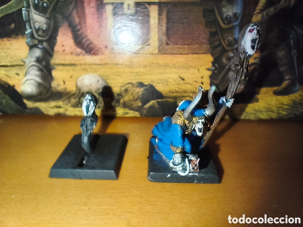 Juegos Antiguos: WARHAMMER HECHICERO DEL CAOS CON FAMILIAR EN METAL