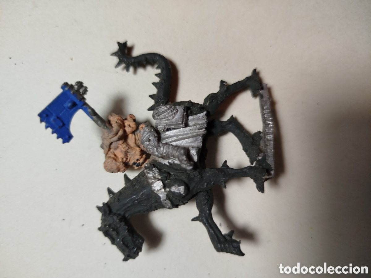 Juegos Antiguos: Figura jinete Warhammer retro