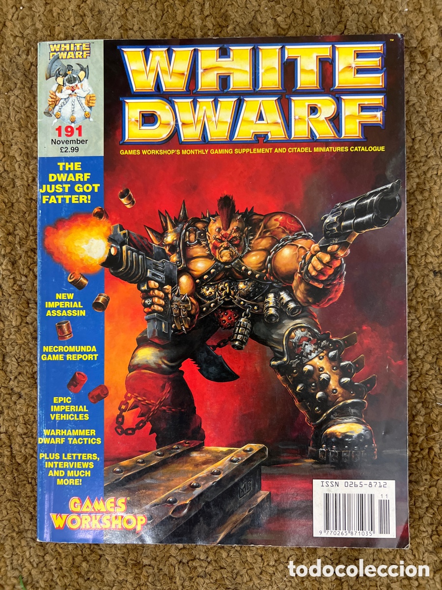 Juegos Antiguos: Revista juego Rol Warhammer White Dwarf 191 en Ingl&eacute;s