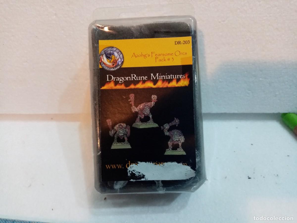 Juegos Antiguos: dragon rune miniatures - AZOHG FEARSOME ORCS - WARHAMMER - BLISTER