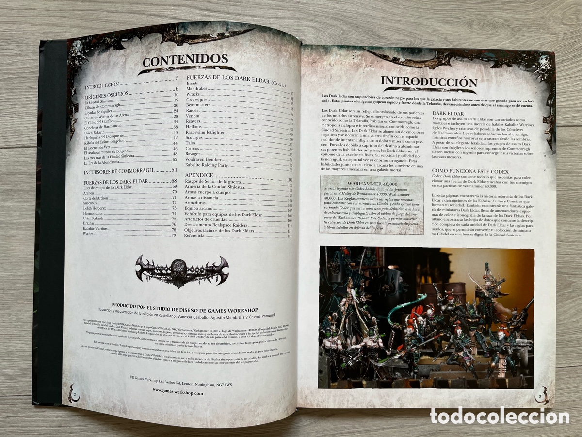 Juegos antiguos: Codex Dark Eldar Warhammer 40.000 - Foto 3