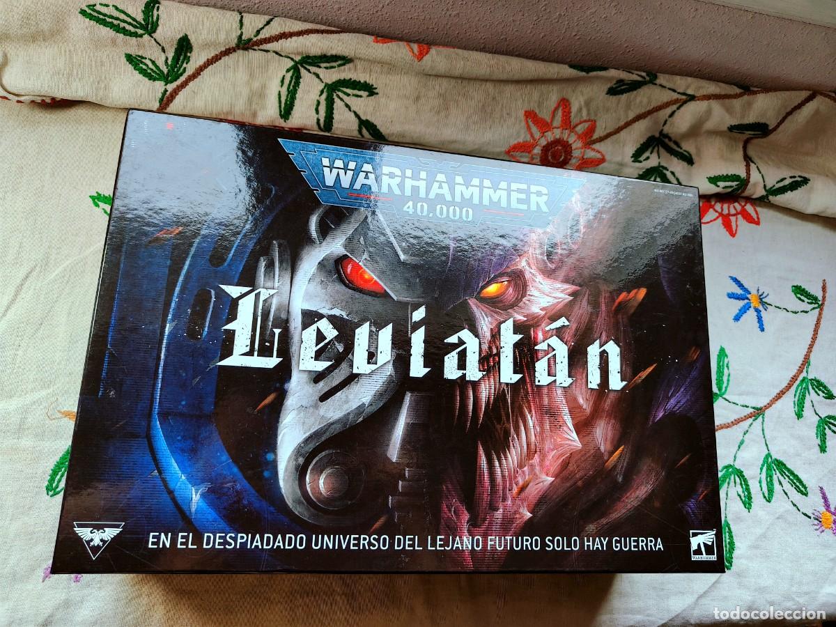 Juegos antiguos: Caja Warhammer 40.000, Leviat&aacute;n. En el despiado universo del lejano futuro guerra.