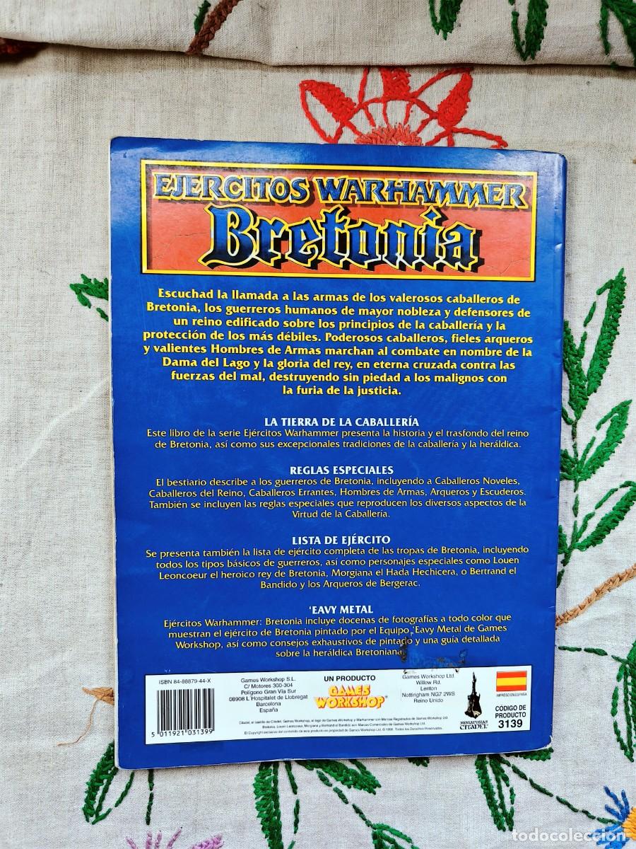 Juegos antiguos: Ejercitos Warhammer. Bretonia. Games Workshop. Suplemento. Codex. - Foto 3