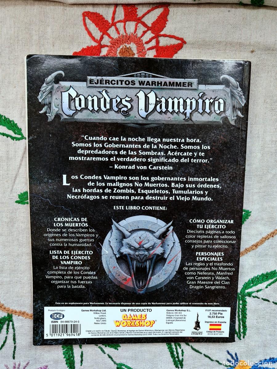 Juegos antiguos: Warhammer Condes Vampiro. Ejercitos Warhammer. Games Workshop. - Foto 3