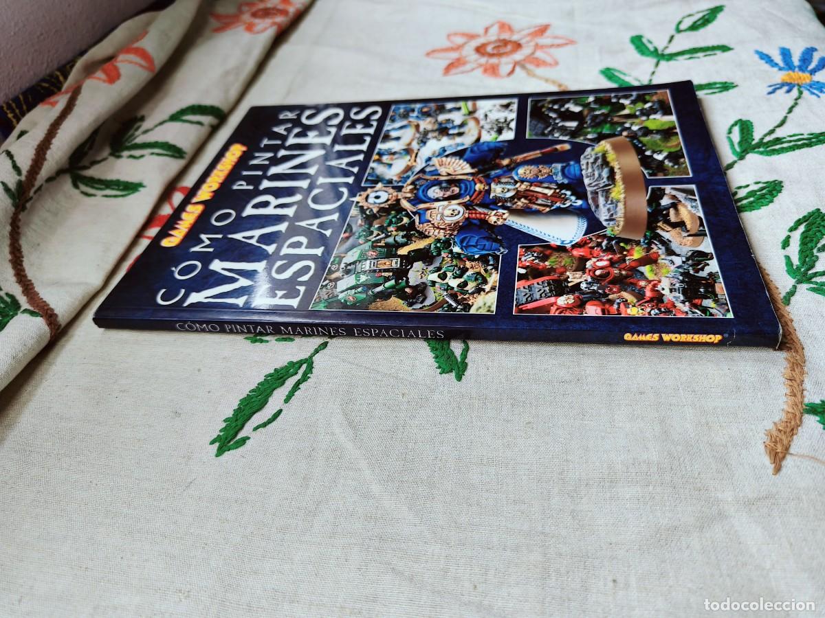 Juegos antiguos: Codex Warhammer. Como pintar Marines espaciales. Games Workshop. Suplemento. Ej&eacute;rcitos - Foto 2