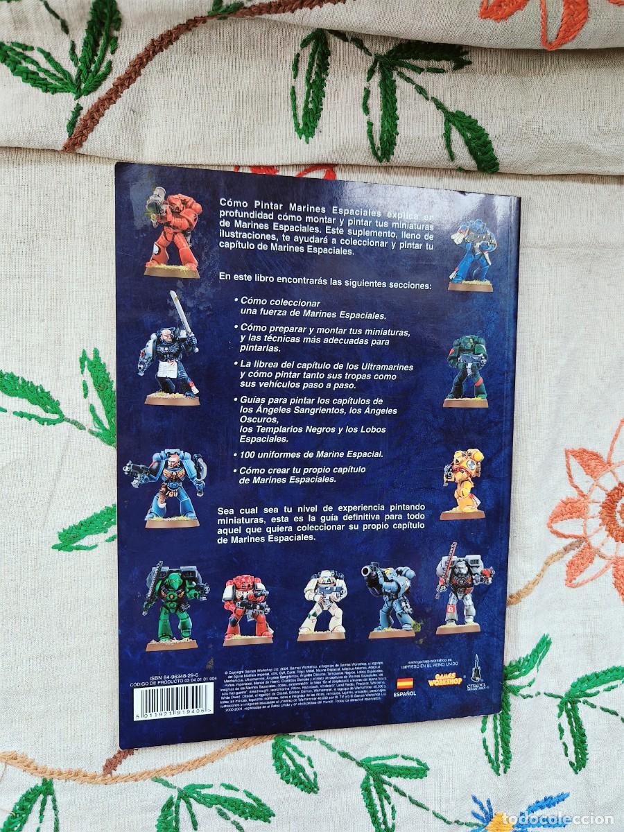 Juegos antiguos: Codex Warhammer. Como pintar Marines espaciales. Games Workshop. Suplemento. Ej&eacute;rcitos - Foto 3
