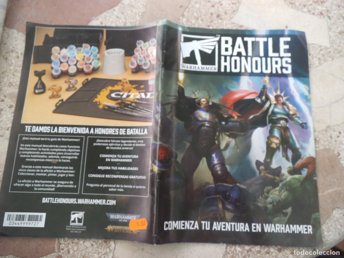 Juegos antiguos: warhammer, battle honours, color, 34 paginas, 30x21