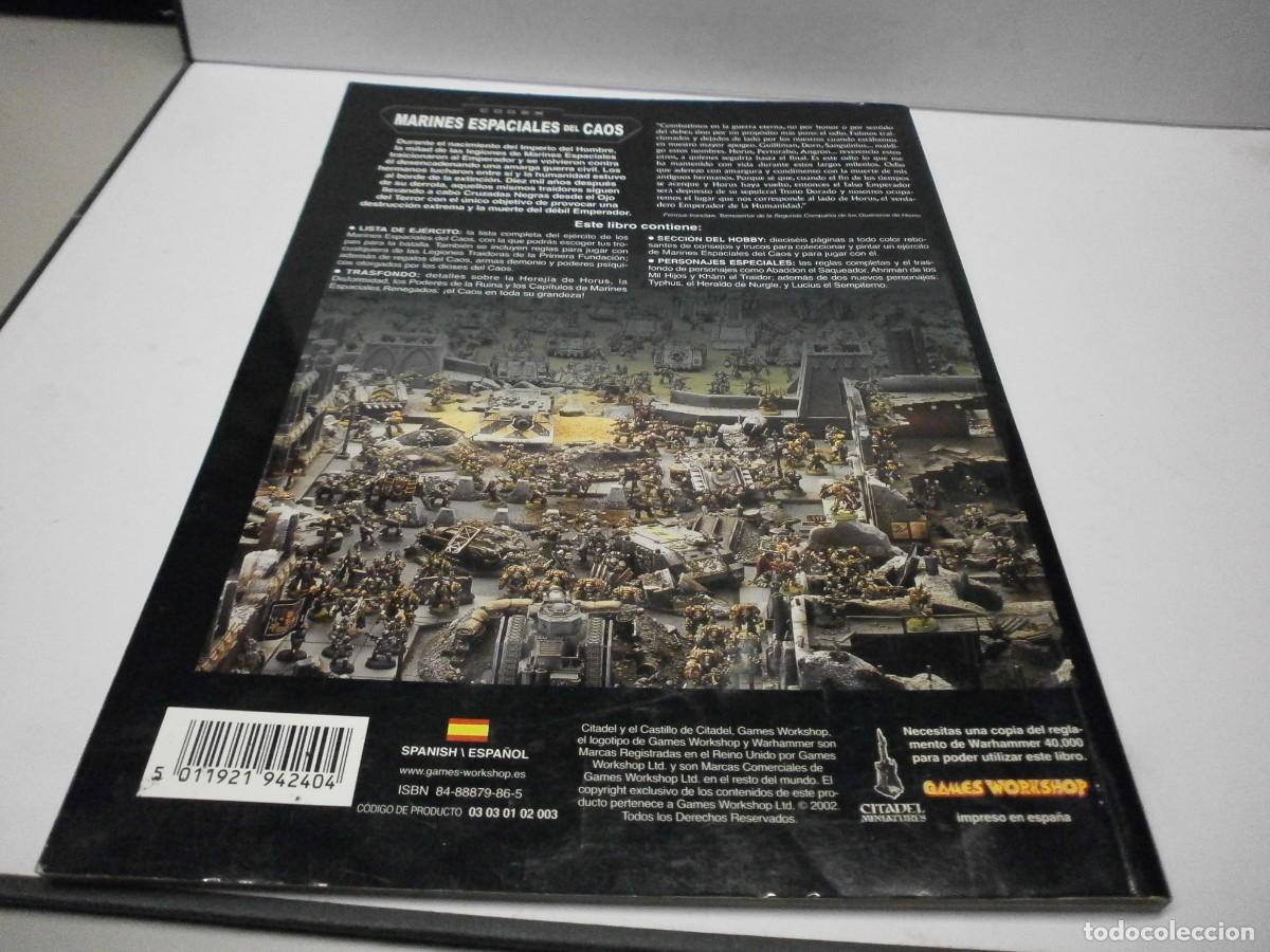Juegos antiguos: codex marines espaciales del caos warhammer 40.000 - Foto 2