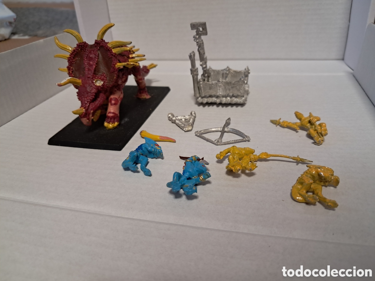 Juegos antiguos: Estegadon Hombres Lagarto Warhammer Oldworld