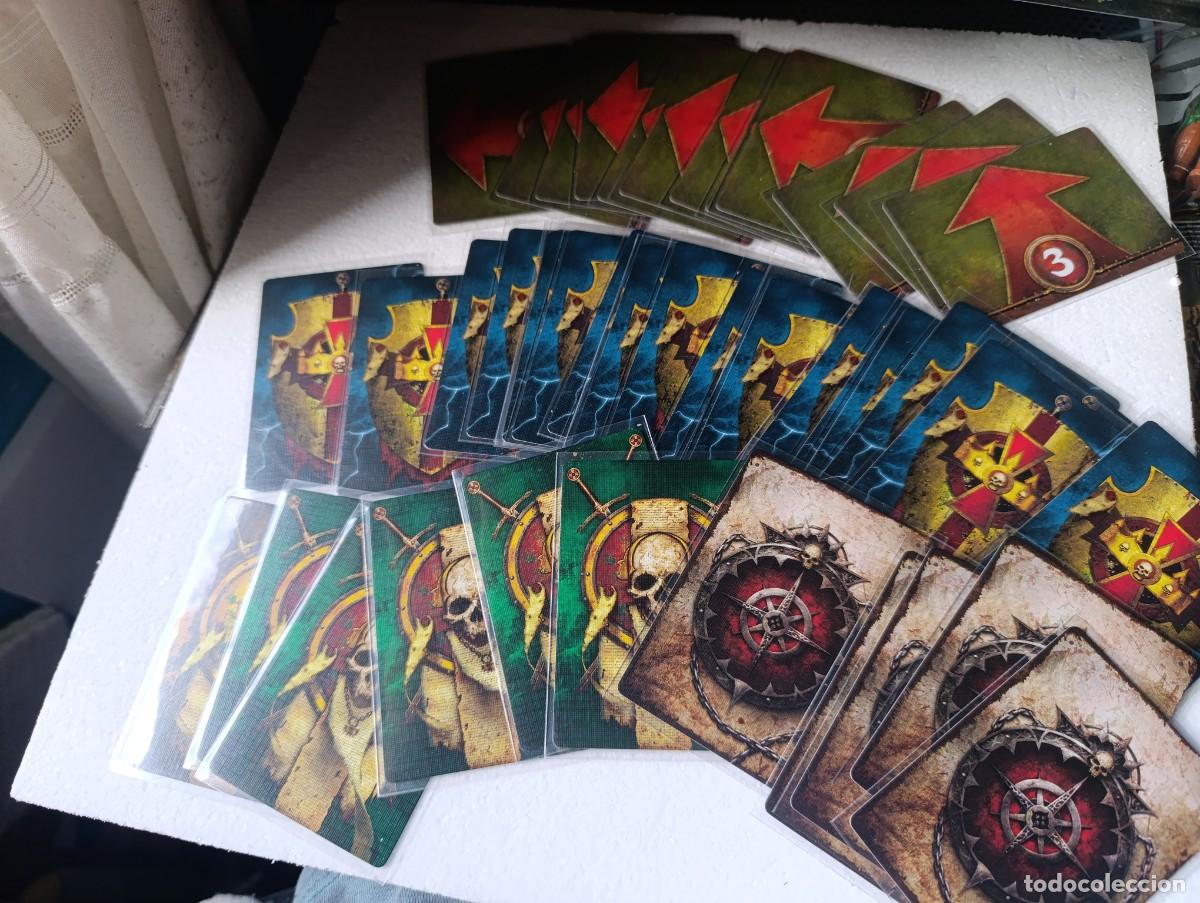 Giochi Antichi: LOTE DE 47 CARTAS WARHAMMER DISKWARS - RULES OF PLAYS