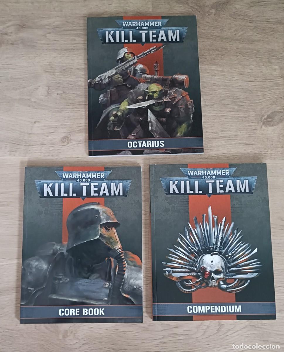 Juegos antiguos: Lote 3 Libros WARHAMMER 40000 KILL TEAM, Octarius, Compendium y Core Book, Games Workshop