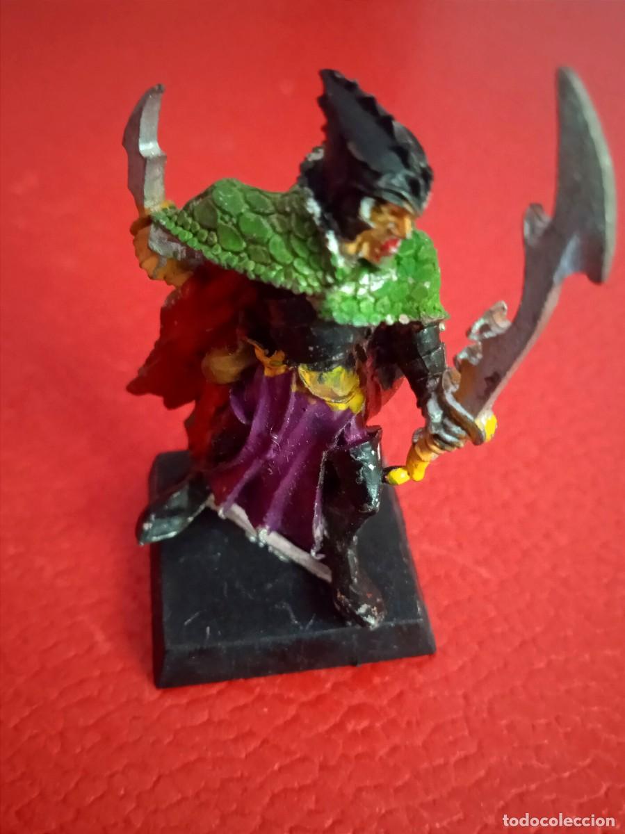 Jogos Antigos: FIGURA DE PLOMO O ESTA&Ntilde;O WARHAMMER GW 1995. - CORSARIO DE LOS ELFOS OSCUROS