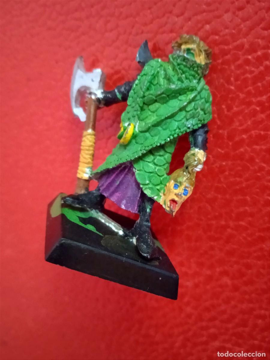 Juegos antiguos: FIGURA DE PLOMO O ESTA&Ntilde;O WARHAMMER GW 1995. - CORSARIO ELFO OSCURO