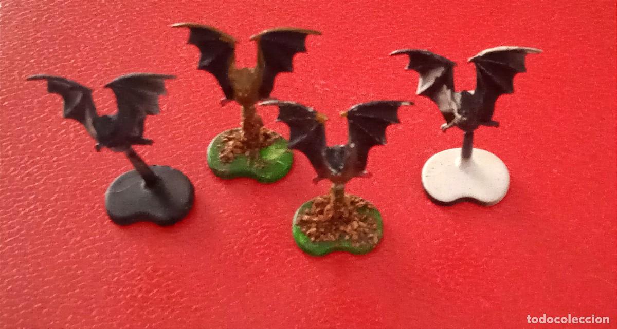 Juegos antiguos: 4 FIGURAS DE PLASTICO WARHAMMER GW 1995. - MURCI&Eacute;LAGOS, BAT SWARM