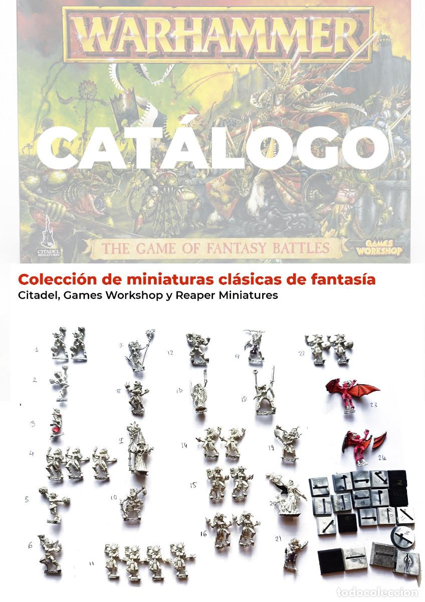 Juegos antiguos: Colecci&oacute;n de 34 miniaturas cl&aacute;sicas Citadel/GW y Reaper &ndash; Warhammer y Blood Bowl