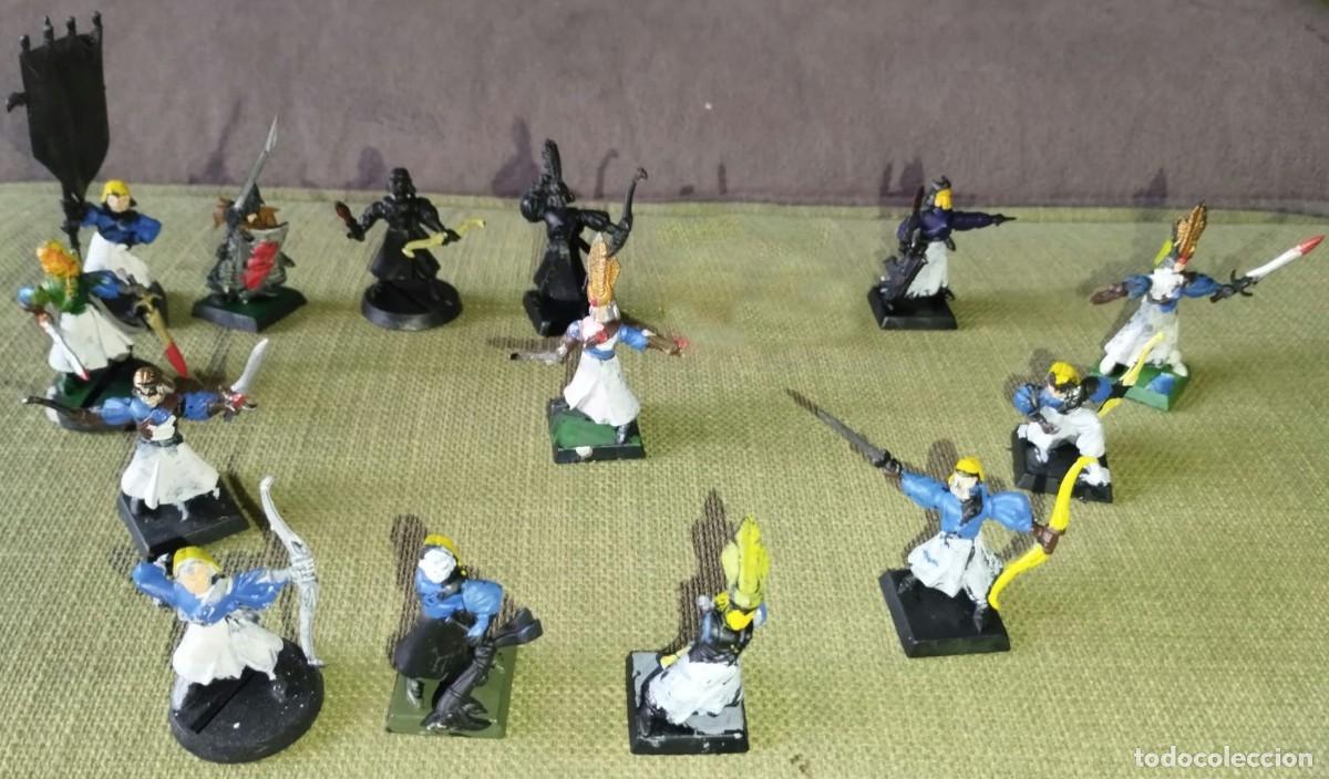 Juegos antiguos: Warhammer High Elves - 14 miniaturas + bits
