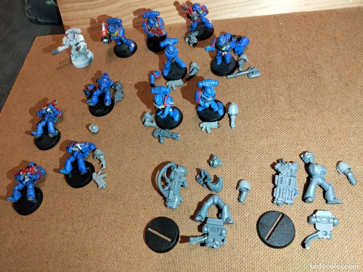 Juegos antiguos: Warhammer 40k 14 Marines Espaciales Pu&ntilde;o Carmes&iacute; Games Workshop