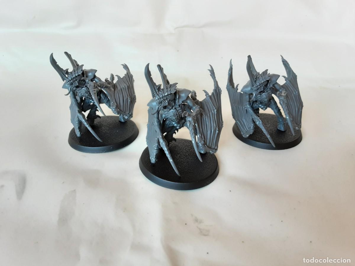 Juegos antiguos: WARHAMMER 40K 3 GUERREROS TIRANIDOS ALADOS.TYRANIDS