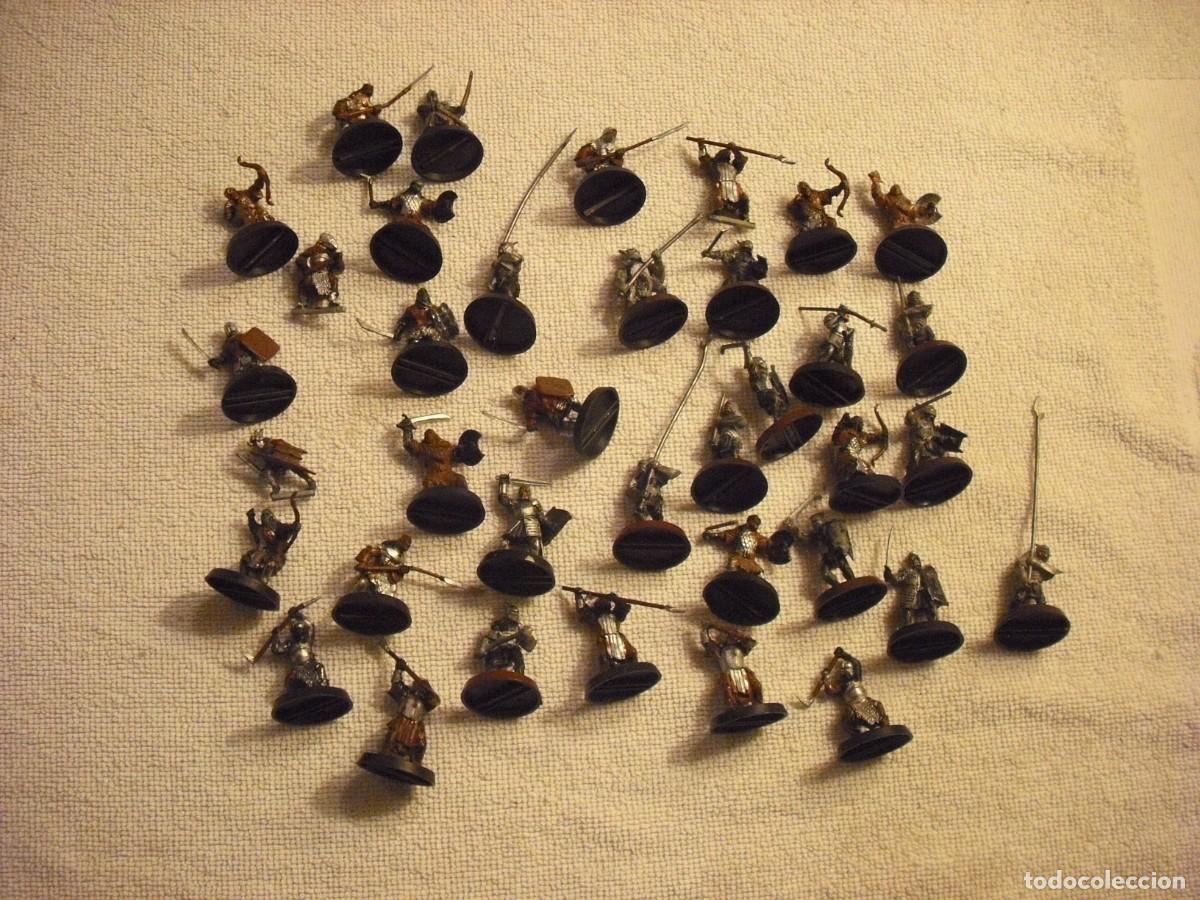 Juegos antiguos: NUMEROSO LOTE DE FIGURAS MINIATURA DE GAMES WORK SHOP DEL SE&Ntilde;OR DE LOS ANILLOS