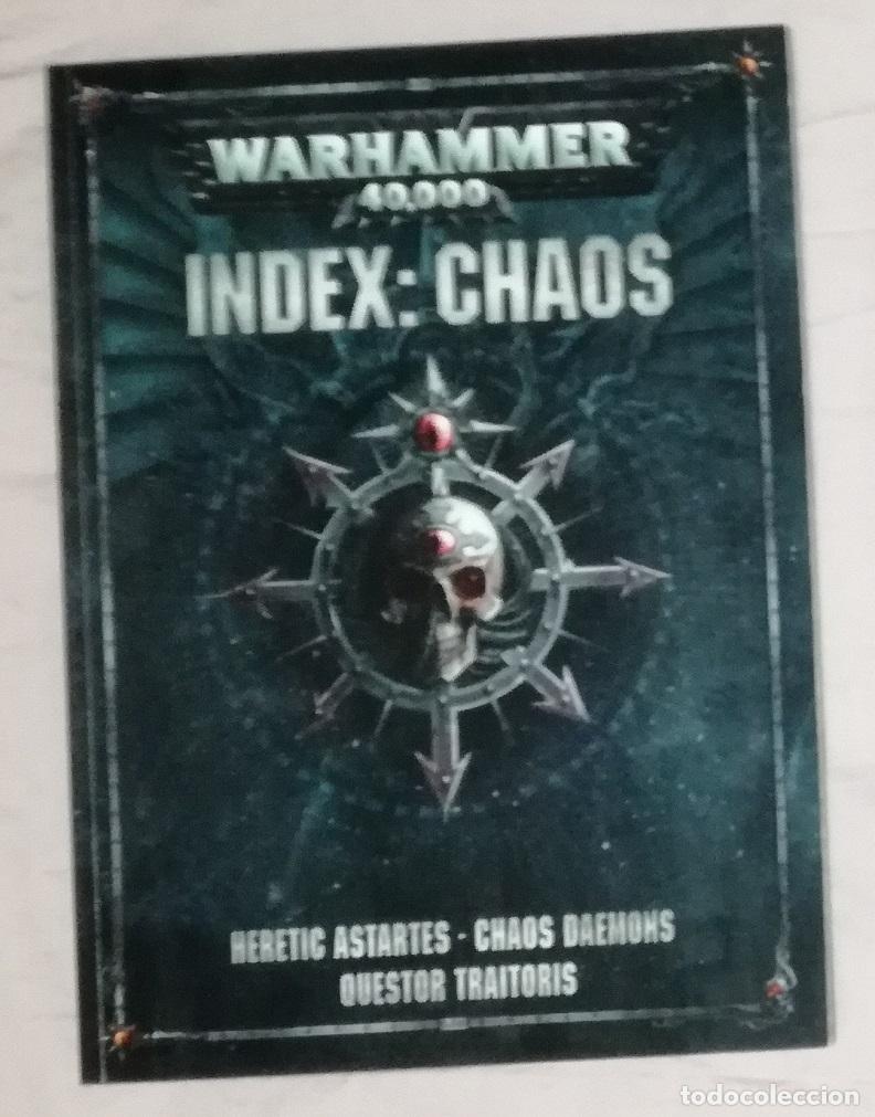 Juegos antiguos: Juego de rol: Warhammer 40000 Index: Chaos - Games Workshop; tapas blandas