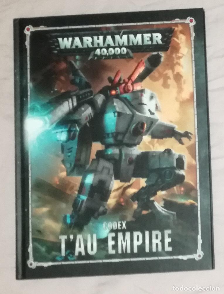 Juegos antiguos: Juego de rol: Warhammer 40000 Codex T'Au Empire - Games Workshop; tapas duras