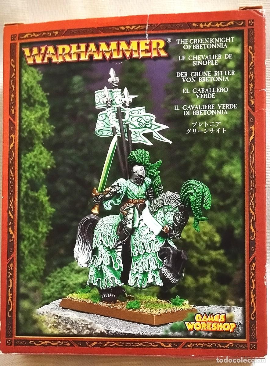 Juegos antiguos: Warhammer - El Caballero Verde Bretoniano, metal, 2003
