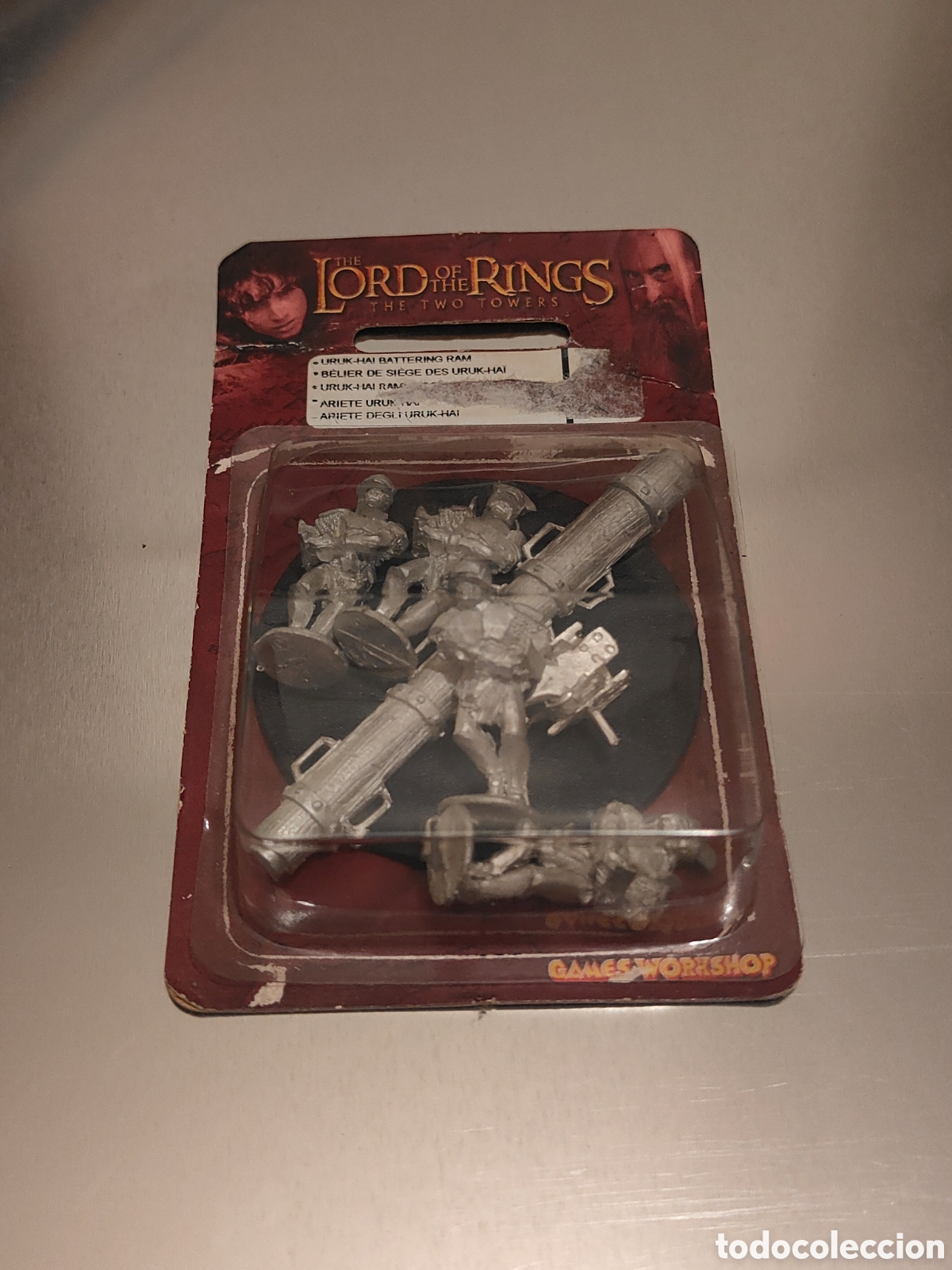Juegos antiguos: Ariete Uruk-hai de Metal (2002) - ESDLA Games Workshop completo en bl&iacute;ster original