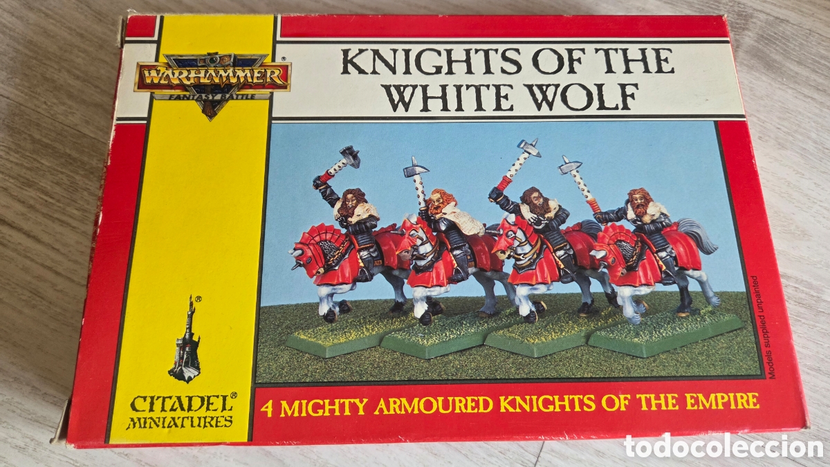 Juegos antiguos: Figuras Warhammer Knights of the white wolf