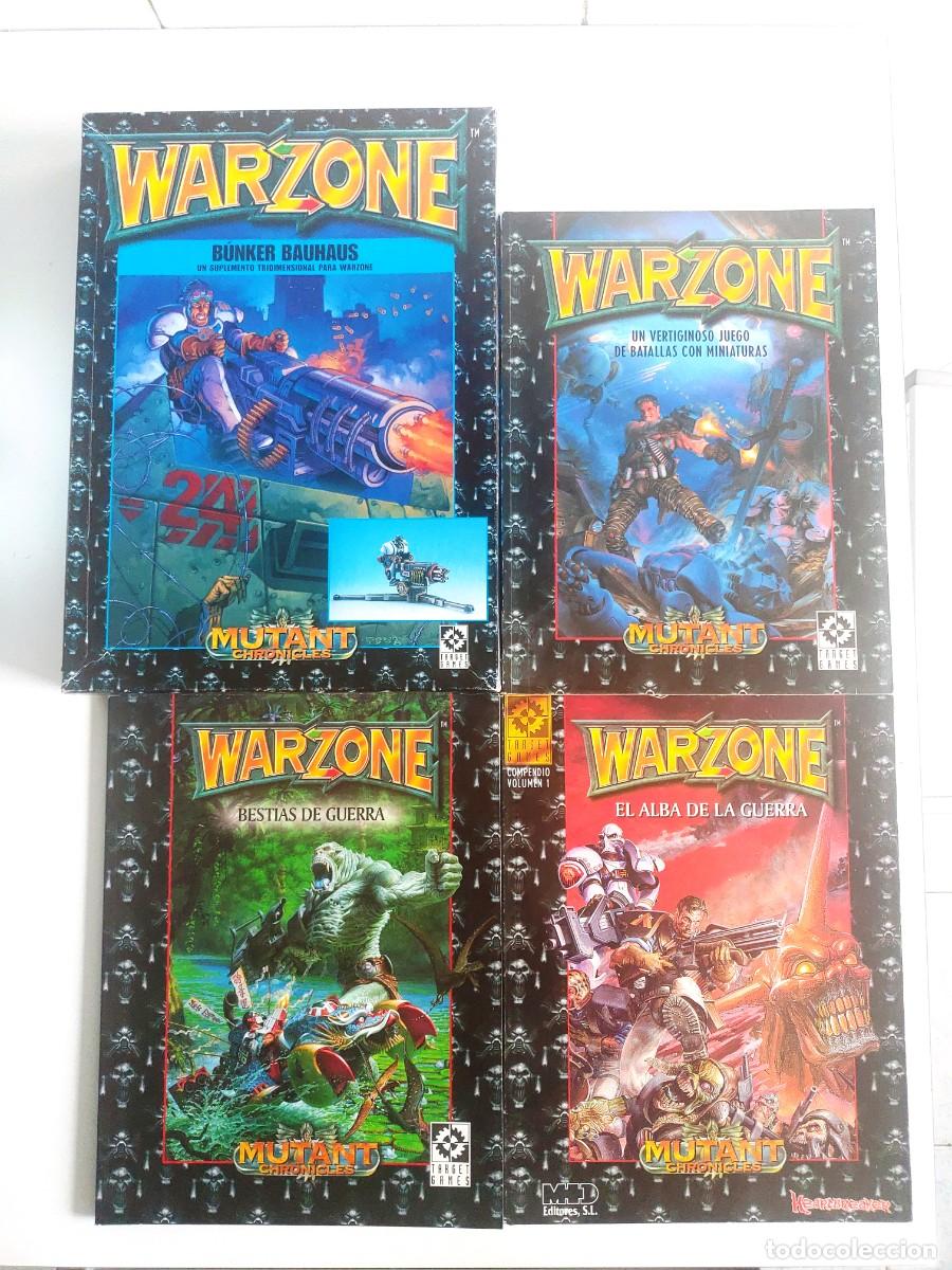 Juegos antiguos: WARZONE: REGLAMENTO BASICO + 3 EXPANSIONES nuevo