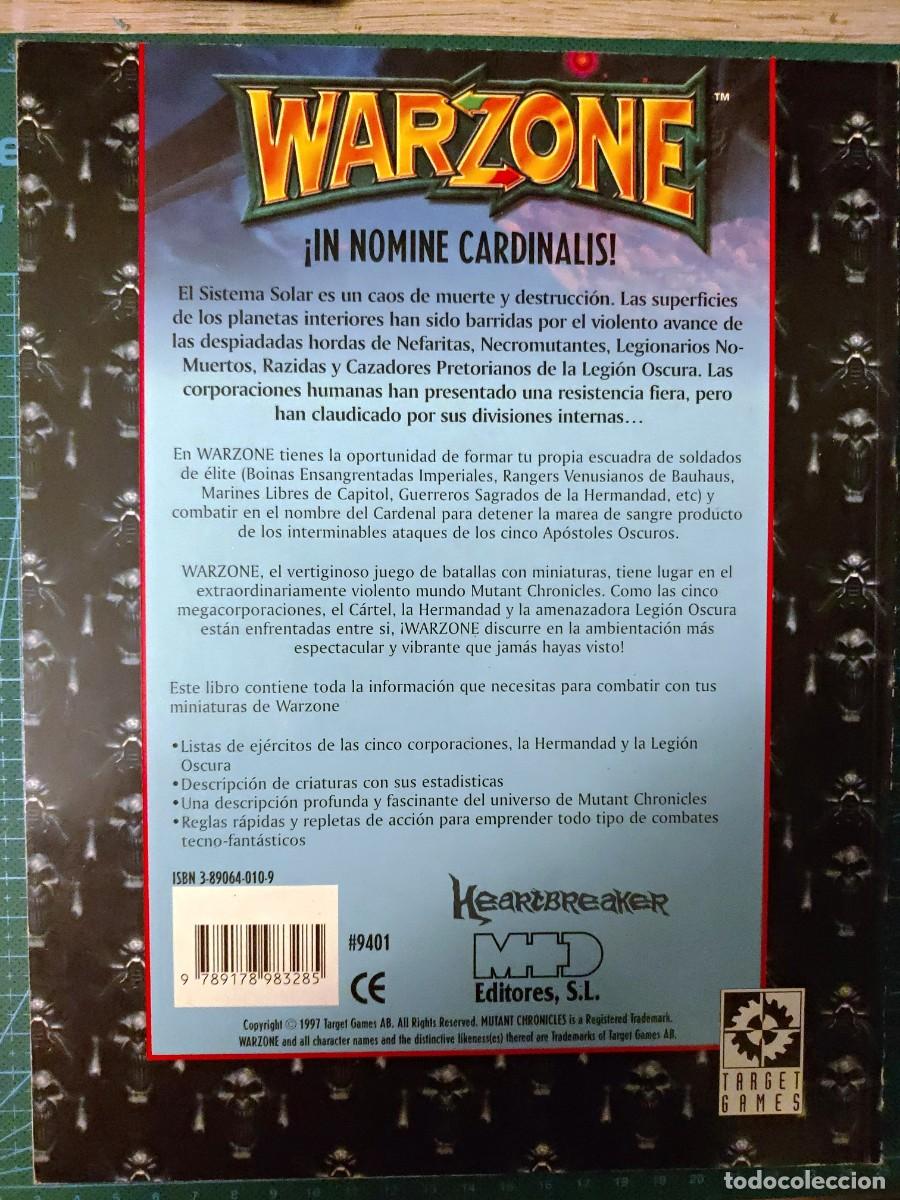 Juegos antiguos: WARZONE: REGLAMENTO BASICO + 3 EXPANSIONES nuevo - Foto 3