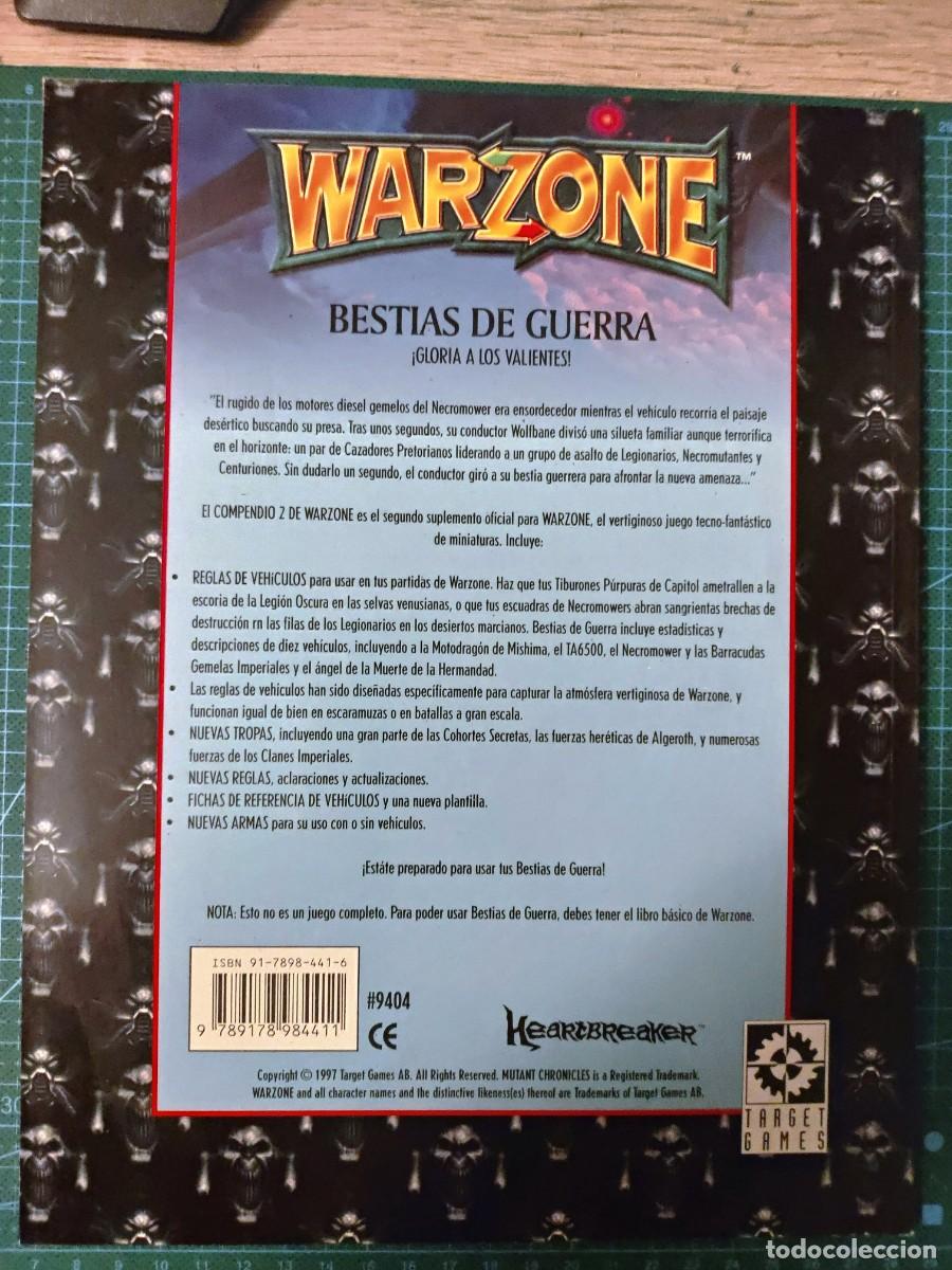 Juegos antiguos: WARZONE: REGLAMENTO BASICO + 3 EXPANSIONES nuevo - Foto 7