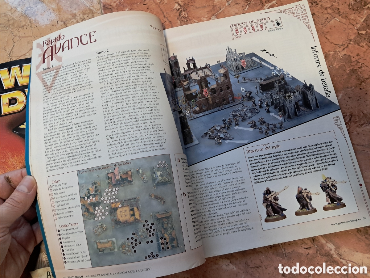 Juegos antiguos: 2 Revistas White Dwarf 100 y 144 - Foto 3
