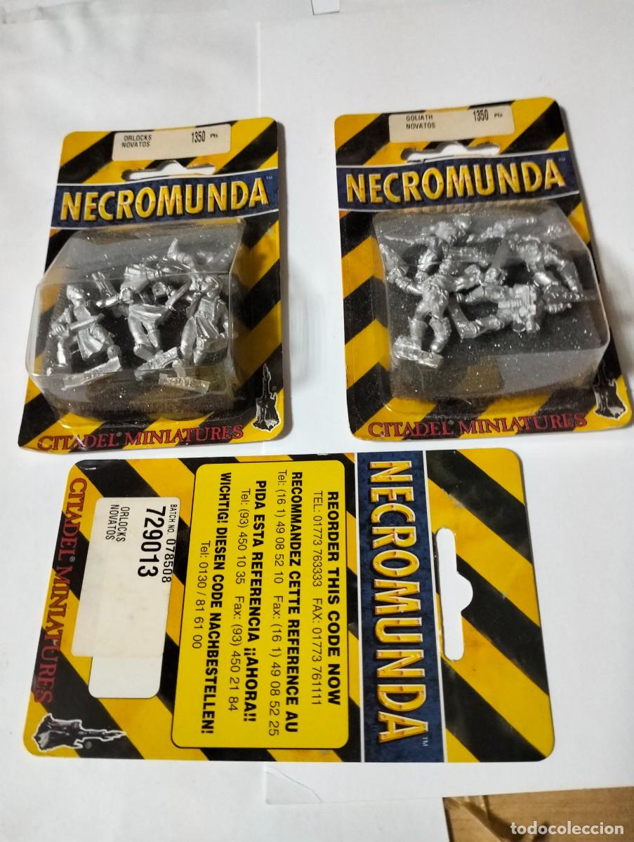 Juegos antiguos: WARHAMMER NECROMUNDA : CITADEL MINIATURES( 2 BL&Iacute;STERS DIFERENTES...1994-95)MIRAR DESCRIPCI&Oacute;N Y FOTOS
