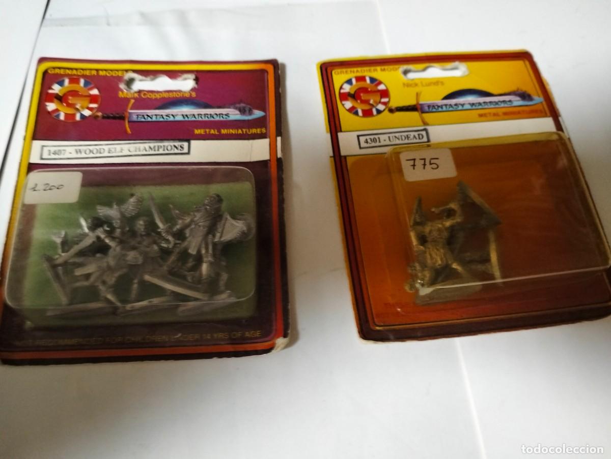 Juegos antiguos: FANTASY WARRIORS : MINIATURES..( 2 BL&Iacute;STERS DIFERENTES...1990 )MIRAR DESCRIPCI&Oacute;N Y FOTOS