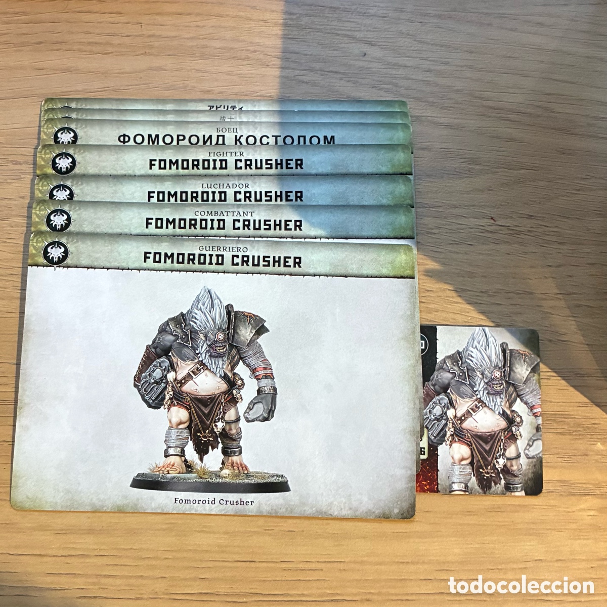 Juegos antiguos: Cartas Warhammer Warcry Fomoroid Crusher