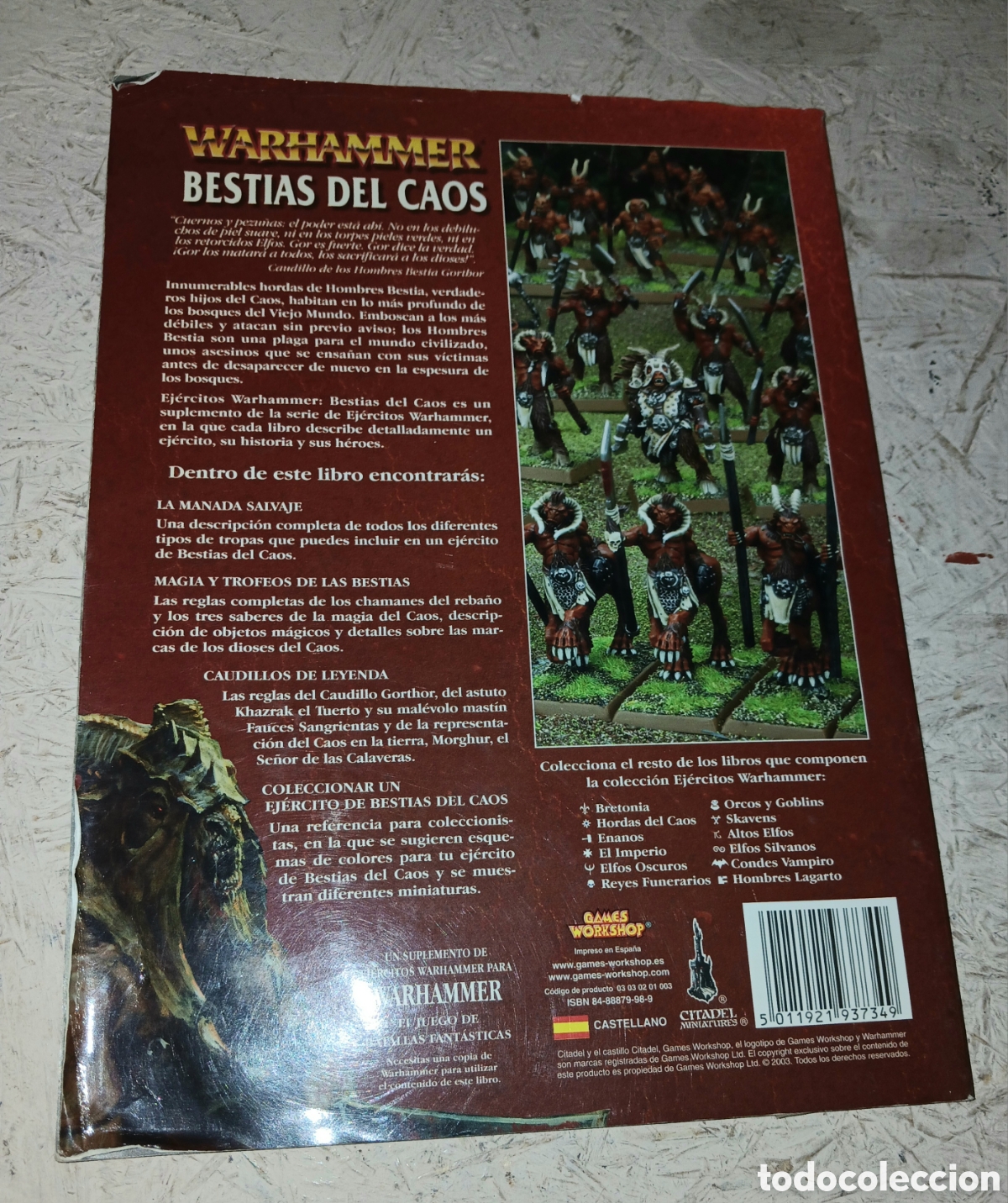 Juegos antiguos: Libro Ej&eacute;rcitos Warhammer: Bestias del Caos (6&ordf; Edici&oacute;n) - Games Workshop (2003) - Foto 4